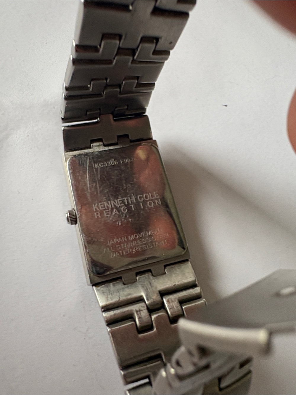 Kenneth Cole Silver Rectangular Watch - Picture 2 of 2